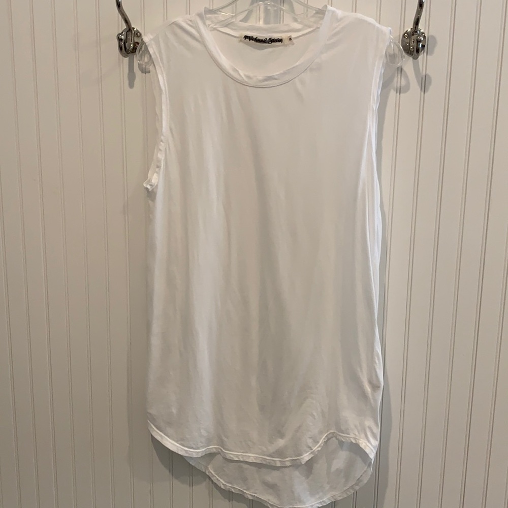 NWOT Michael Stars‎ white high low Cotton Tee!